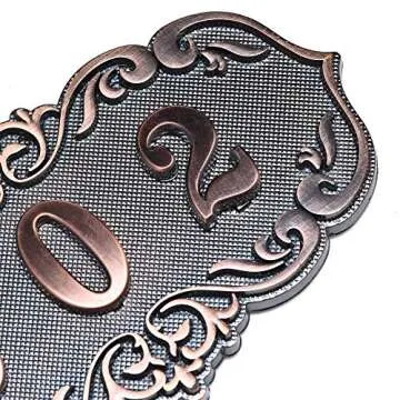 Elegant and Durable Door Number Plate Set with 14 Numbers