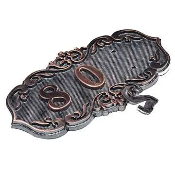 Elegant and Durable Door Number Plate Set with 14 Numbers