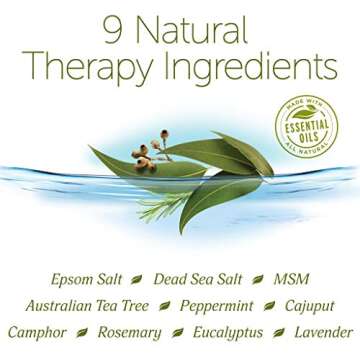 Tea Tree Oil Foot Soak with Epsoak Epsom Salt - Therapeutic Blend for Relaxation