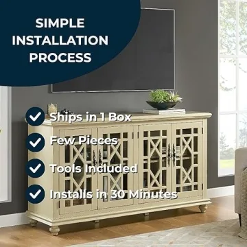 Martin Svensson Home Orsey 63" Solid Wood TV Stand