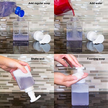 Youngever Square Foaming Soap Dispenser - 4 Pack