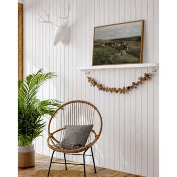 ARPEOTCY Vintage Framed Canvas Wall Art, Rustic Wall Decor for Living Room, 12x16 inch, Vintage Landscape Oil Paintings for Bedroom, Framed Art Prints, for Office