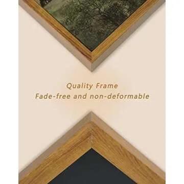 ARPEOTCY Vintage Framed Canvas Wall Art, Rustic Wall Decor for Living Room, 12x16 inch, Vintage Landscape Oil Paintings for Bedroom, Framed Art Prints, for Office