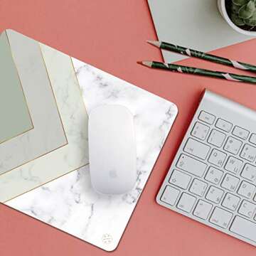 Oriday Gaming Mouse Pad Custom for Home and Office, Modern Gradation Design, Non-Slip Rubber Thick M...