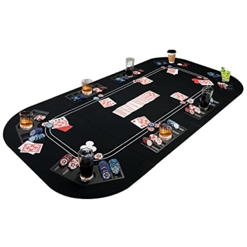 YUZPKRSI Professional 3 in 1 Poker Table Top for All Games