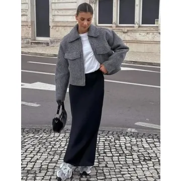 Stylish Wyeysyt Women's Wool Bomber Jacket for Winter Fashion