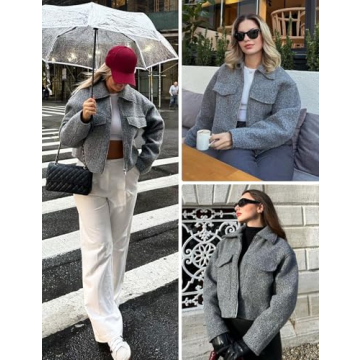 Stylish Wyeysyt Women's Wool Bomber Jacket for Winter Fashion