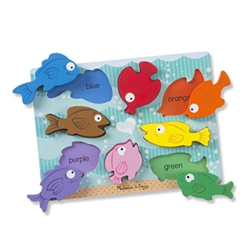 Melissa & Doug Colorful Fish Puzzle for Toddlers