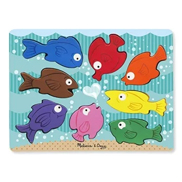 Melissa & Doug Colorful Fish Puzzle for Toddlers