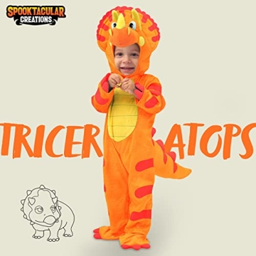 Spooktacular Triceratops Costume for Kids Dress Up