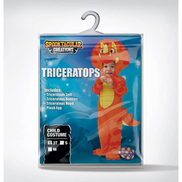 Spooktacular Triceratops Costume for Kids Dress Up
