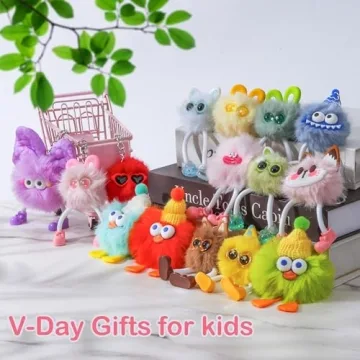 Cute 28pc Plush Keychain Gift Set for Kids