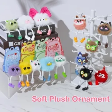 Cute 28pc Plush Keychain Gift Set for Kids
