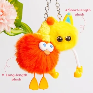 Cute 28pc Plush Keychain Gift Set for Kids