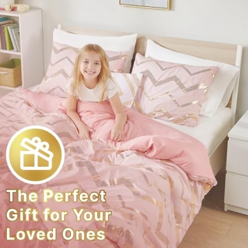 Codi Girl Queen/Full Comforter Set - Pink/Rose Gold