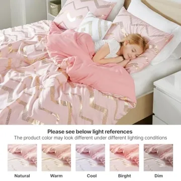 Codi Girl Queen/Full Comforter Set - Pink/Rose Gold