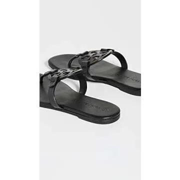 Stylish Tory Burch Women's Miller Soft Sandals in Black