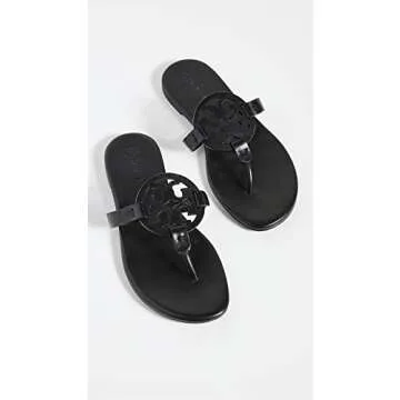 Stylish Tory Burch Women's Miller Soft Sandals in Black