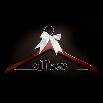 Ella Celebration Mrs Wedding Dress Hanger for Brides