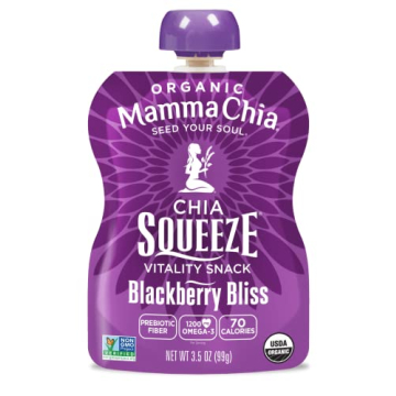 Mamma Chia Blackberry Bliss Snack Pouches, Organic & Vegan