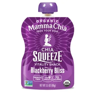 Mamma Chia Blackberry Bliss Snack Pouches, Organic & Vegan