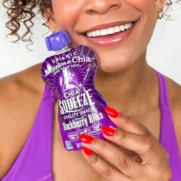 Mamma Chia Blackberry Bliss Snack Pouches, Organic & Vegan