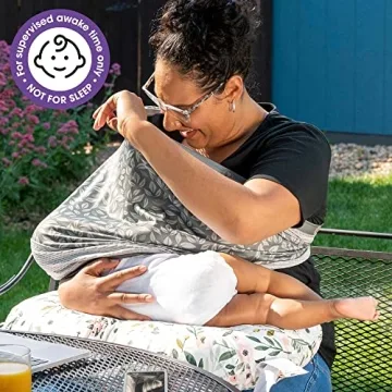 Boppy Nursing Pillow Original Support, #1 Selling Nursing Pillow Brand, Pink Garden, Ergonomic Nursing Essentials for Bottle and Breastfeeding, Firm Fiber Fill, with Removable Nursing Pillow Cover