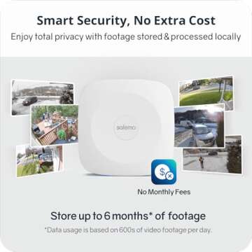 Safemo 4K Security Cameras Wireless Outdoor/Indoor for Home Security - No Monthly Fees, Advanced AI,...