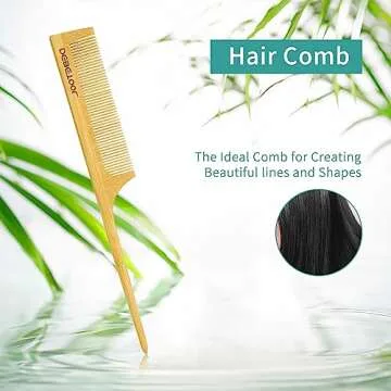 Eco-Friendly DEBETOOL Bamboo Hair Brush Set for All