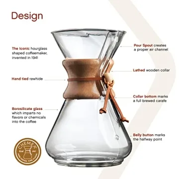 Chemex Coffee Maker - Premium 10-Cup Pour-Over