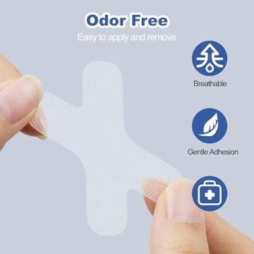 ADCEFTP 120PCS Transparent Mouth Tape for Snoring Relief