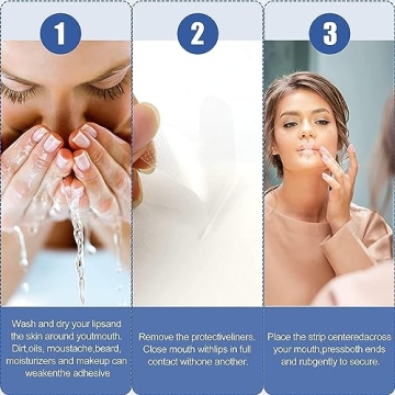 ADCEFTP 120PCS Transparent Mouth Tape for Snoring Relief