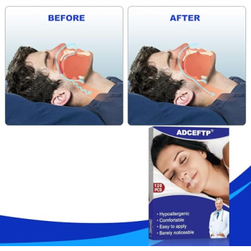 ADCEFTP 120PCS Transparent Mouth Tape for Snoring Relief