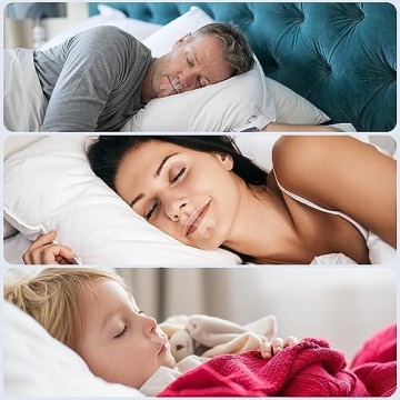 ADCEFTP 120PCS Transparent Mouth Tape for Snoring Relief