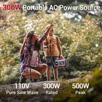 Rockpals 300W Portable Power Station for Camping