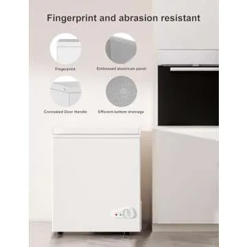 Bodacious 3.5 cuft Chest Freezer - Compact, Energy-Efficient & Quiet Mini Deep Freezer with Removable Baskets for Apartments, RVs, and Garages