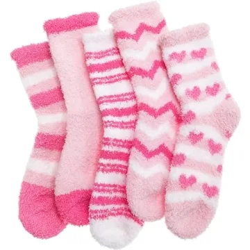 Ultra Cozy Fuzzy Socks for Women - Warm Fleece Winter Cabin Slippers