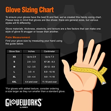 GLOVEWORKS HD Orange Nitrile Gloves 8 Mil Heavy Duty