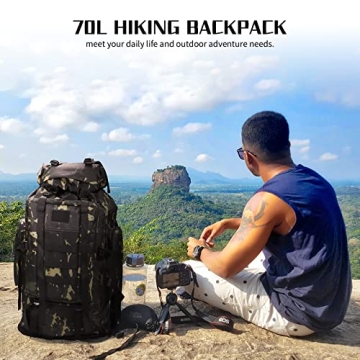 W WINTMING 70L Hiking Backpack for Outdoor Adventures