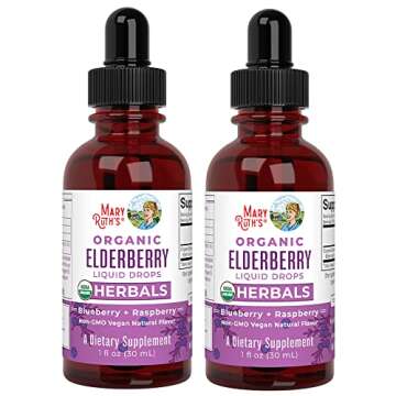 Elderberry Syrup | USDA Organic Elderberry | Sugar Free Adults & Kids Immune Support Supplement for ...