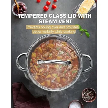 Cook N Home 16 Quart Stockpot with Lid Essential Cookware