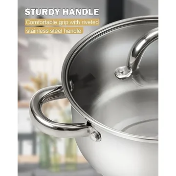 Cook N Home 16 Quart Stockpot with Lid Essential Cookware