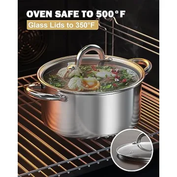 Cook N Home 16 Quart Stockpot with Lid Essential Cookware