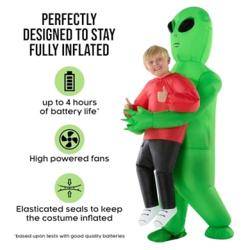 Morph Red Alien Costume Kids Inflatable Fun