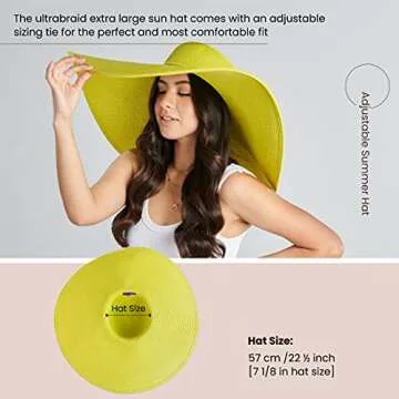 San Diego Women's Ultrabraid Extra Large Brim Sun Hat