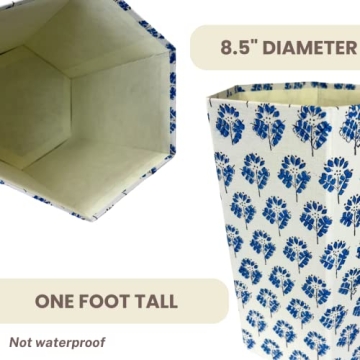 Fern Trail Decorative Waste Basket - Eco Friendly & Stylish