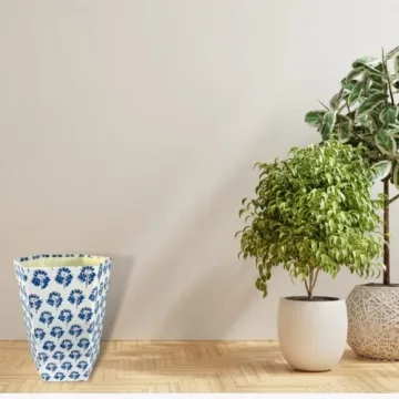 Fern Trail Decorative Waste Basket - Eco Friendly & Stylish