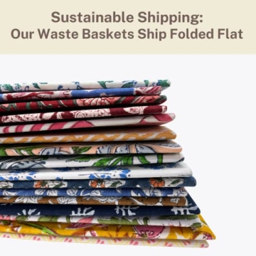 Fern Trail Decorative Waste Basket - Eco Friendly & Stylish