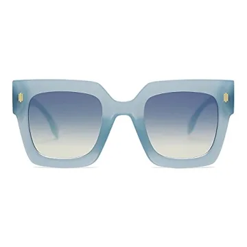SOJOS Vintage Oversized Square Sunglasses for Women,Retro Womens Luxury Big Large Sun Glasses UV400 ...