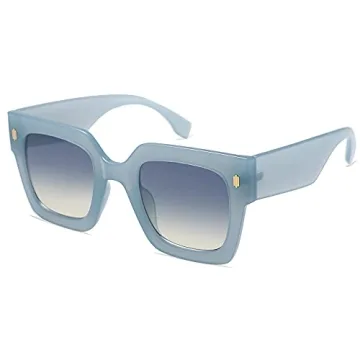 SOJOS Vintage Oversized Square Sunglasses for Women Stylish UV400 Protection